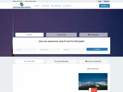 amsrecruit.com snapshot