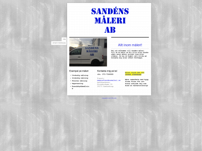 sandensmaleri.se snapshot