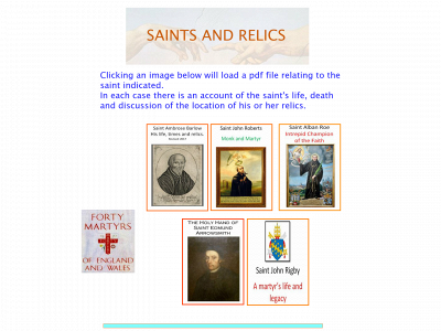 saintsandrelics.co.uk snapshot