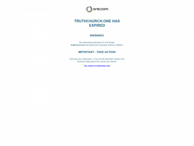 truthchurch.one snapshot
