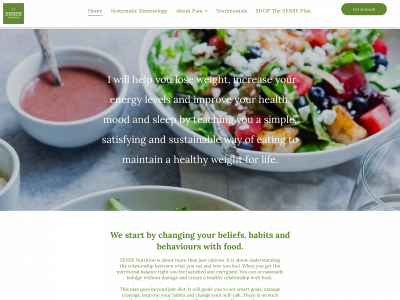 sensenutrition.co.uk snapshot