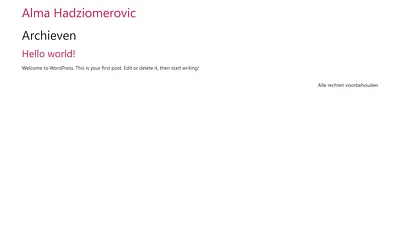 hadziomerovic.nl snapshot