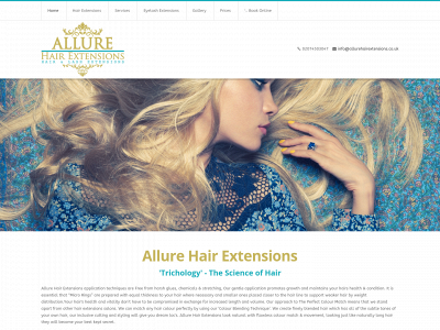 allurehairextensions.co.uk snapshot