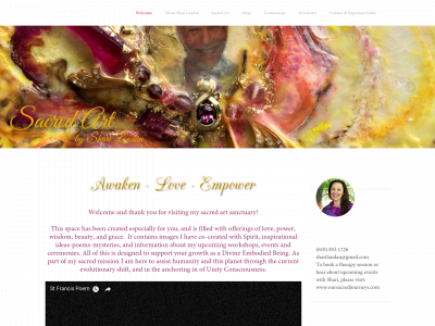 sharilandau.com snapshot
