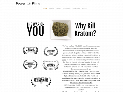 www.poweronfilms.com snapshot