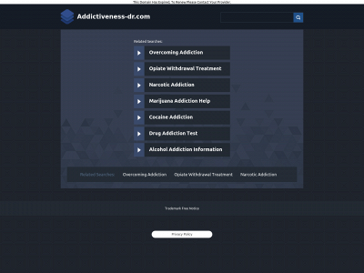 www.addictiveness-dr.com snapshot
