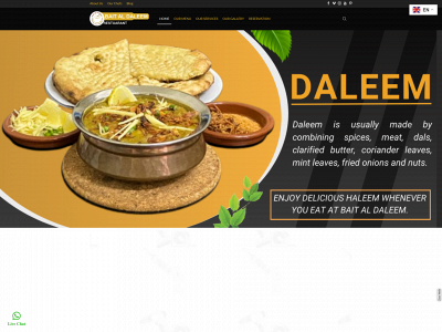 baitaldaleemrestaurant.com snapshot