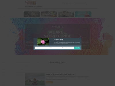 sacredtribeyoga.com snapshot