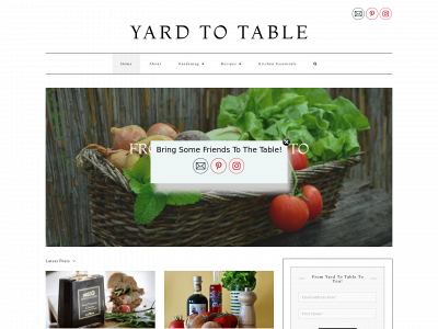 theyardtotable.com snapshot