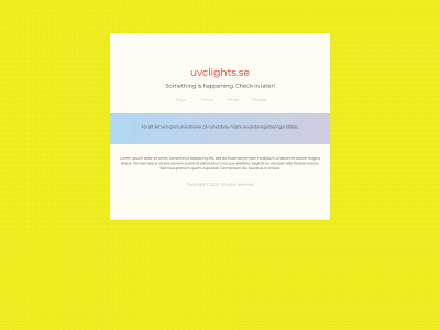 uvcligths.se snapshot