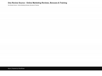 onereviewsource.com snapshot