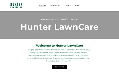 hunterlawncare.com snapshot