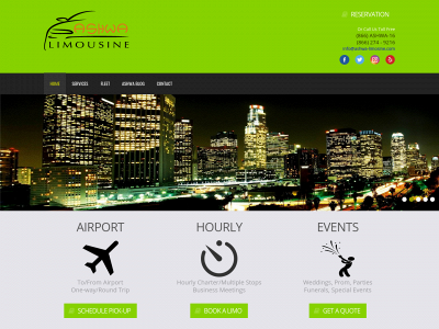 ashwa-limousine.com snapshot