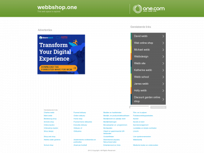 webbshop.one snapshot