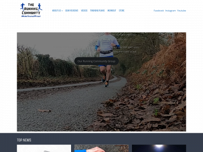 therunning-community.com snapshot