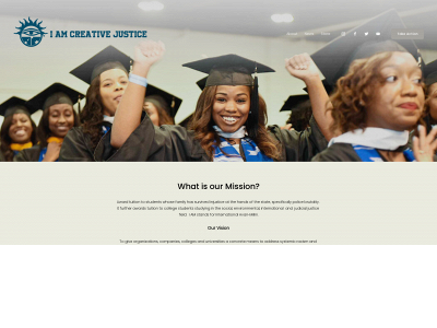 iamcreativejustice.org snapshot