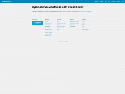 lepoissonnier.wordpress.com snapshot