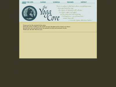 yogacove.com snapshot