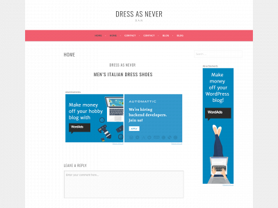 dressasnever.com snapshot