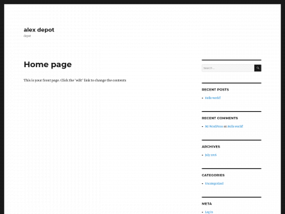 alexdepot.com snapshot