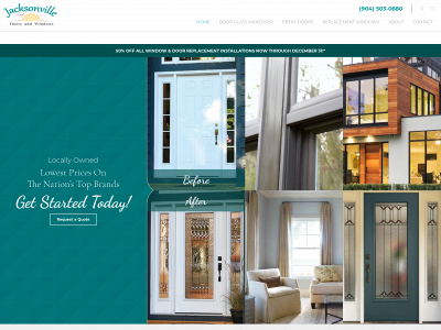 www.jaxdoorsandwindows.com snapshot