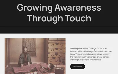 growingawarenessthroughtouch.eu snapshot