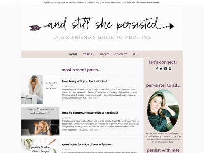 andstillshepersisted.com snapshot