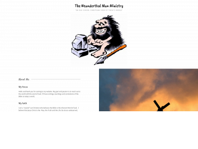 theneanderthalmanministry.org snapshot
