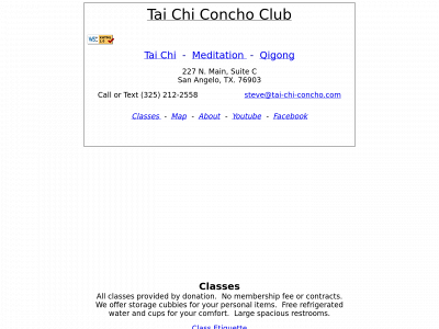 tai-chi-concho.com snapshot