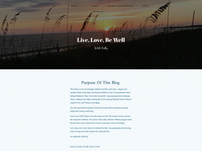 livelovebewellwithkelby.blog snapshot