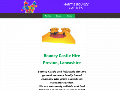hartsbouncycastles.co.uk snapshot