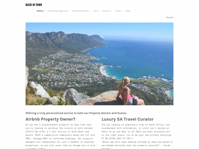 backintown.co.za snapshot