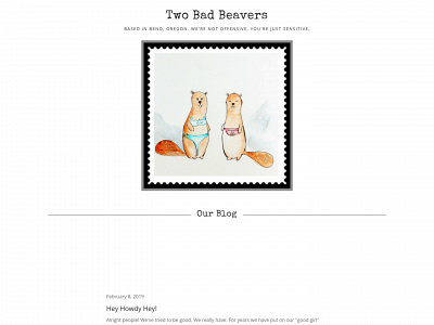 twobadbeavers.com snapshot