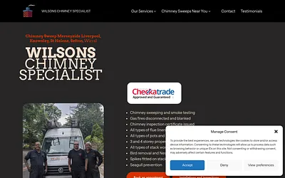 wilsonschimneyspecialist.co.uk snapshot