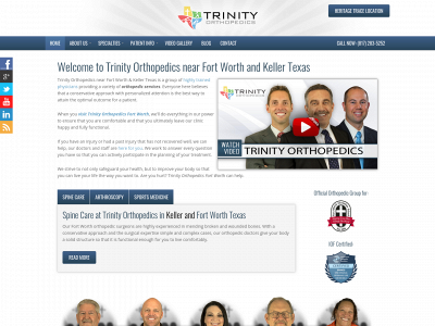 trinityorthopedics.com snapshot