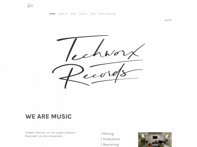 www.techworx-records.ch snapshot