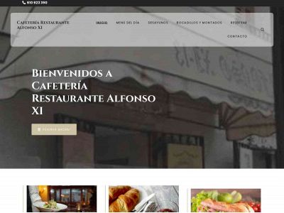 cafeteriarestaurantealfonsoxi13.com snapshot