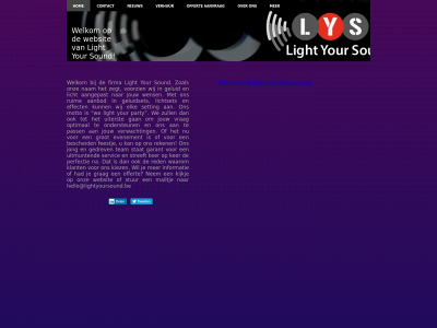 lightyoursound.be snapshot
