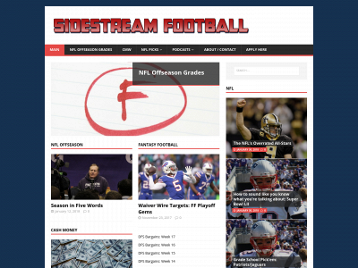 sidestreamfootball.com snapshot