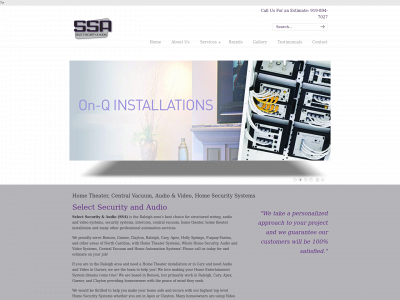 selectsecurityaudio.com snapshot