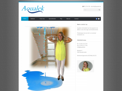 www.aqualek.be snapshot