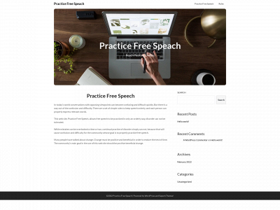 practicefreespeech.com snapshot