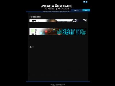 mikaelaalgekrans.com snapshot