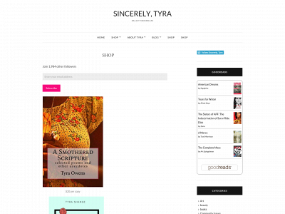 sincerelytyra.com snapshot