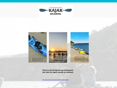 kajakudlejning.dk snapshot