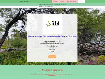 614massagetogo.com snapshot