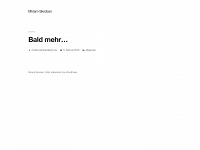 miriamskroban.de snapshot