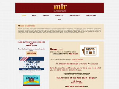mirtaxes.com snapshot