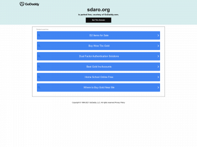 sdaro.org snapshot