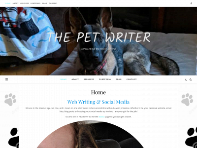 rachelthepetwriter.com snapshot